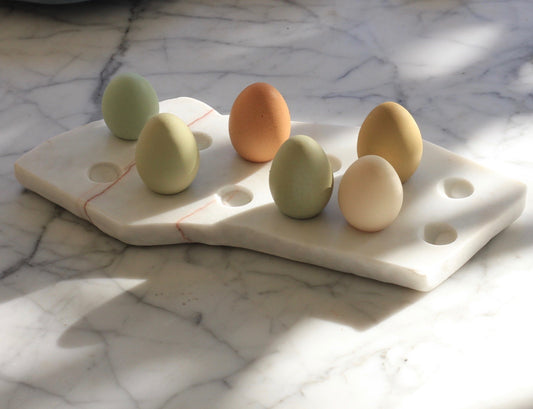 White Marble Egg Tray